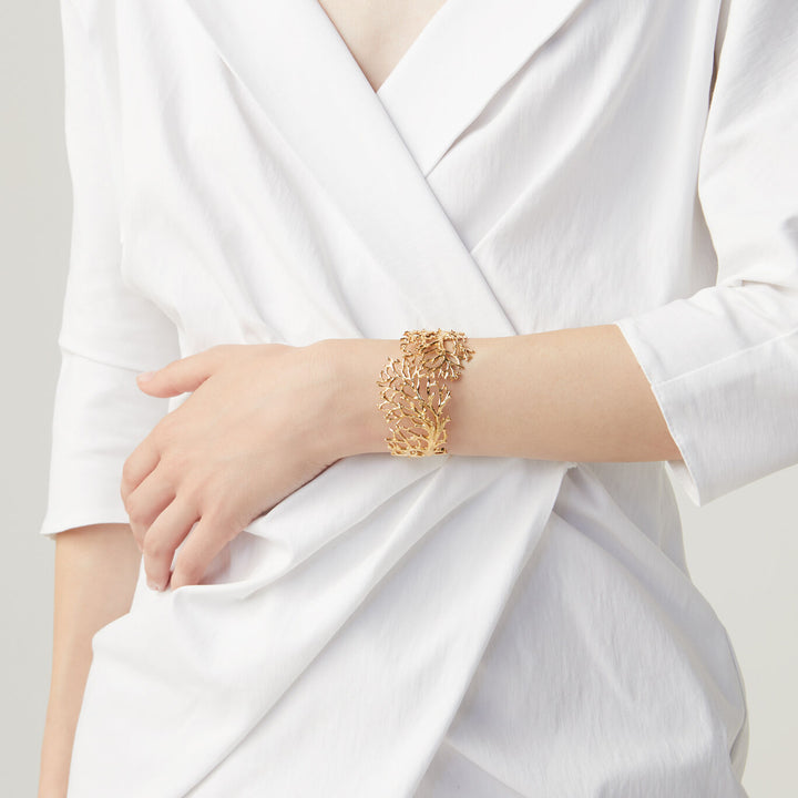 Giovanni Raspini bangle coral Bracciale rigido in Argento placcato oro 18 kt 8527