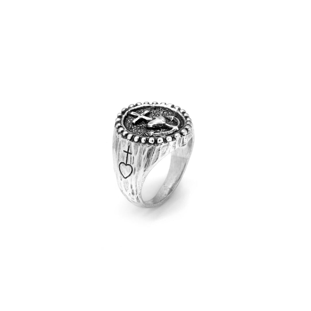 Giovanni Raspini Heart Ring Anchor 11326