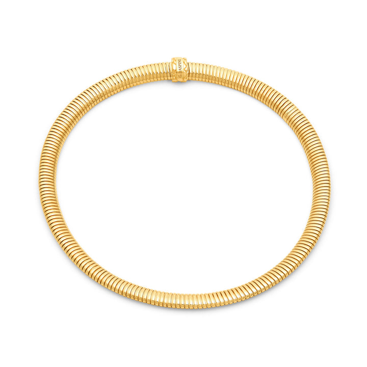 Giovanni Raspini Tubigas Halskette 18 kt vergoldet 925 Silber Halskette 12540