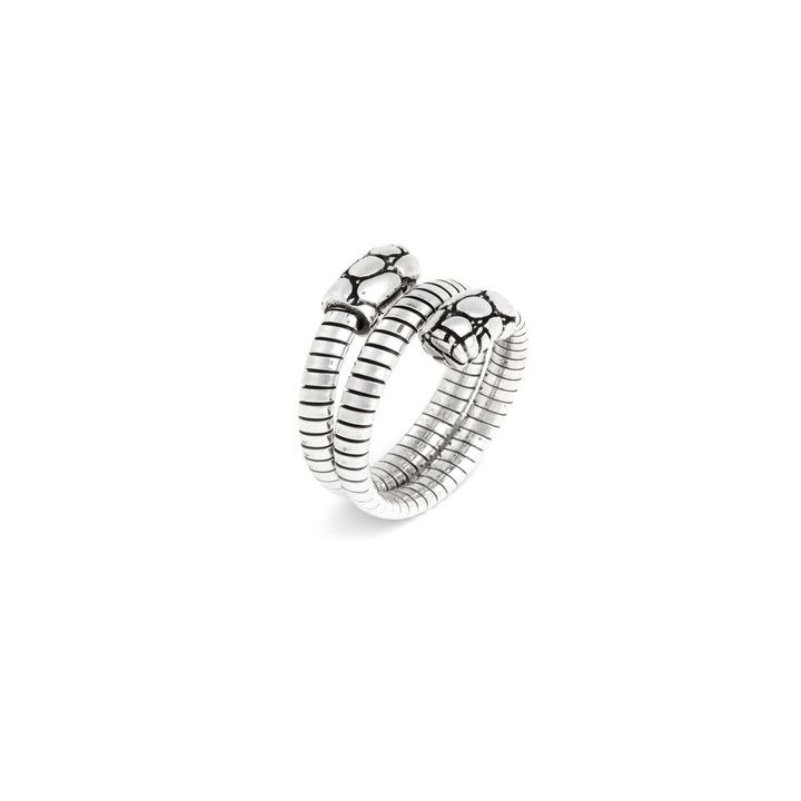 Giovanni Raspini anello tubogas croco doppio Anello in Argento 925 12536