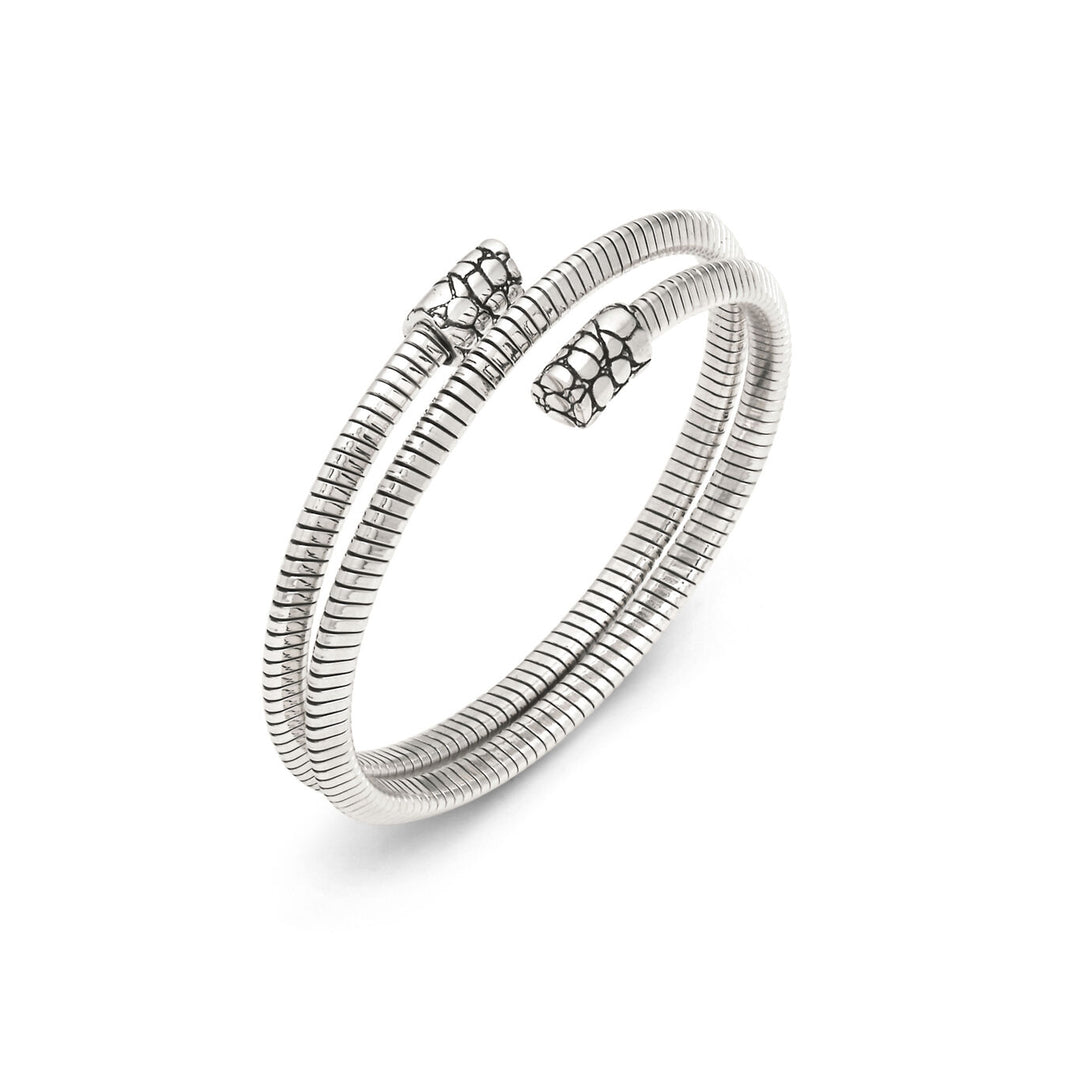 Giovanni Raspini bracciale tubogas croco doppio piccolo Bracciale in Argento 925 12538