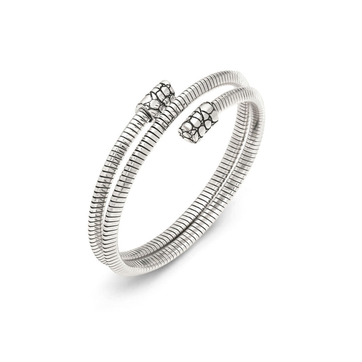Giovanni Raspini bracciale tubogas croco doppio piccolo Bracciale in Argento 925 12538