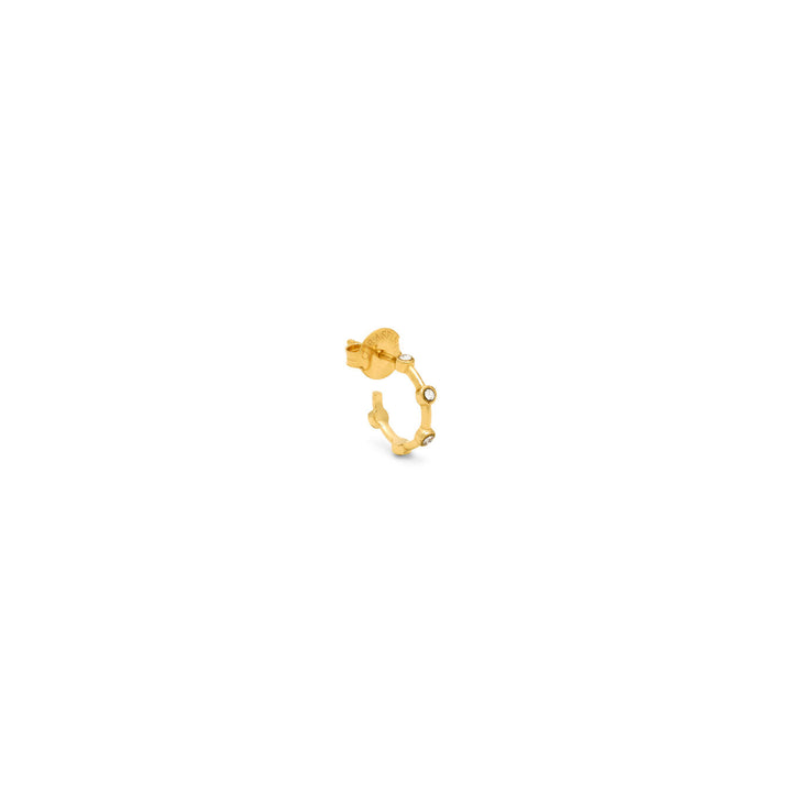 Giovanni Raspini orecchini satellite piccoli Orecchini in Argento 925 placcato oro 18 kt e zirconi 12557/1