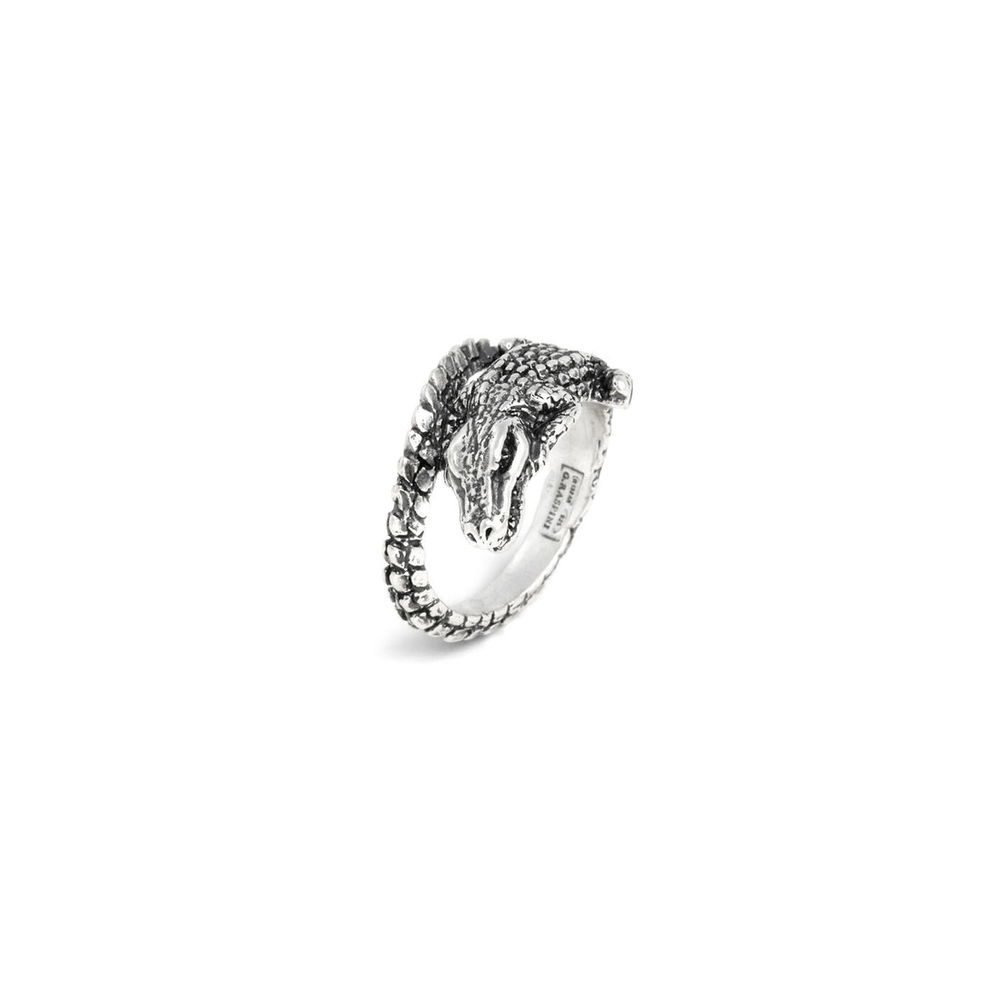 Bague petit doigt crocodile Giovanni Raspini bague en argent 925 12561