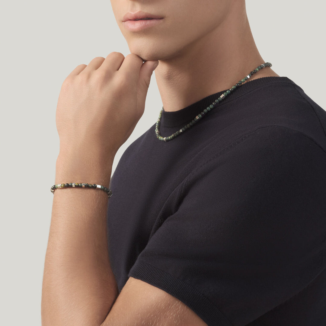 Collier jaspe tango Giovanni Raspini Collier en argent 925 et jaspe vert 12574