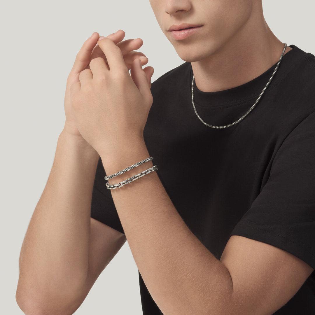 Giovanni Raspini collana maglia popcorn Collana in Argento 925 12578