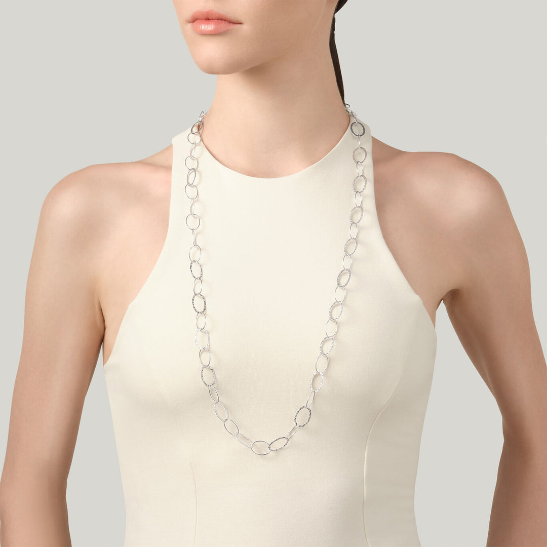 Giovanni Raspini collana maglia alternata Collana in Argento 925 12620