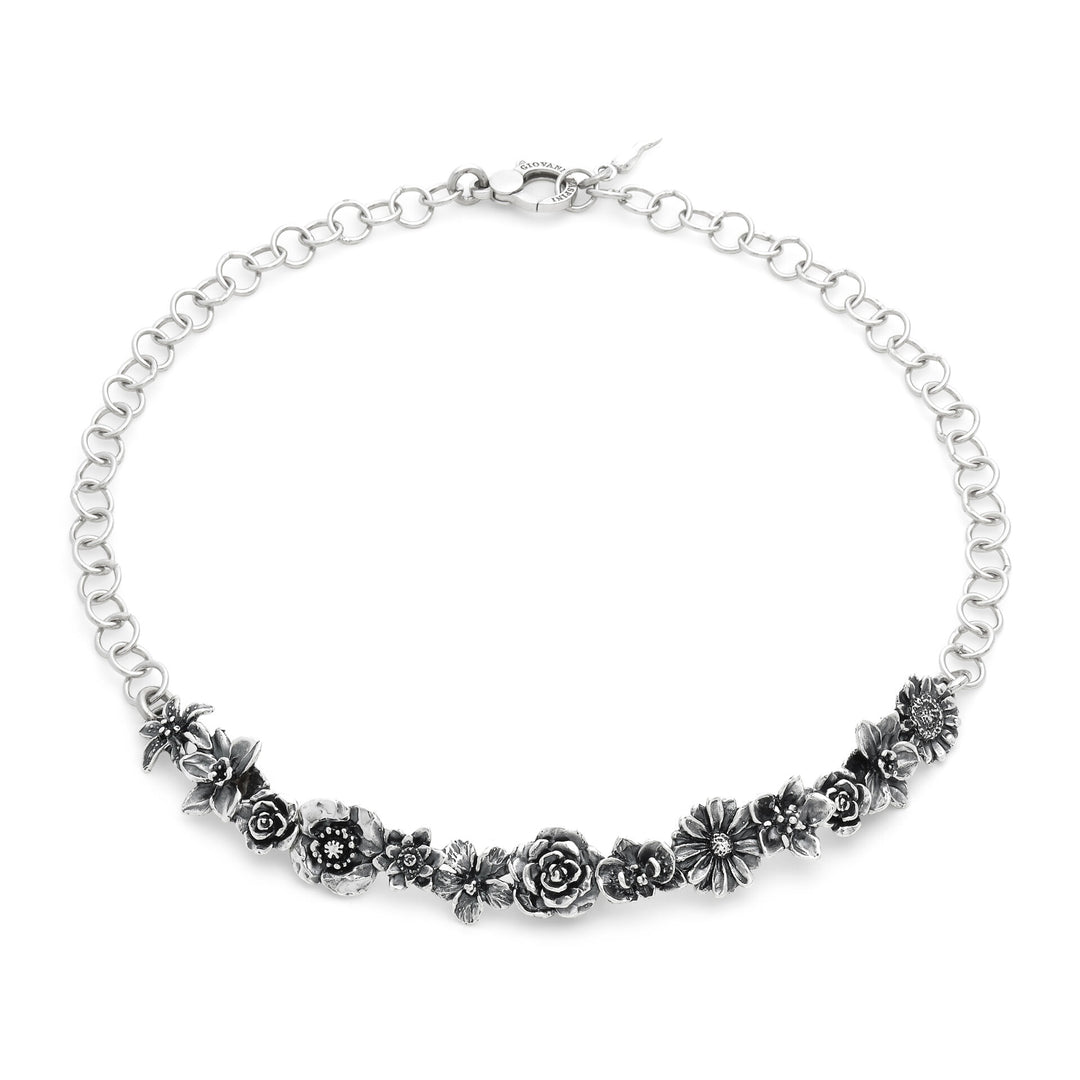 Giovanni Raspini Collana Bouquet - Collana in Argento 925 - 12696