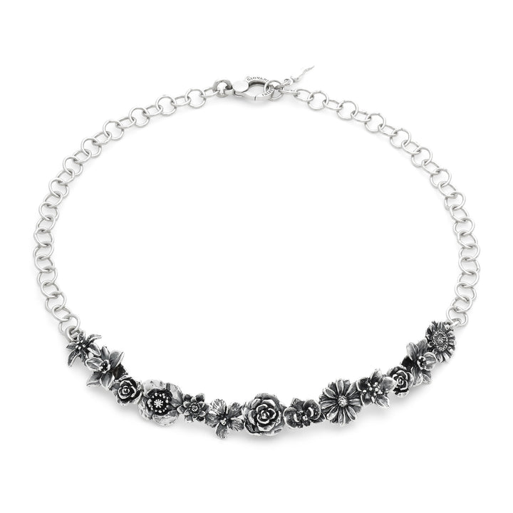 Giovanni Raspini Collana Bouquet - Collana in Argento 925 - 12696