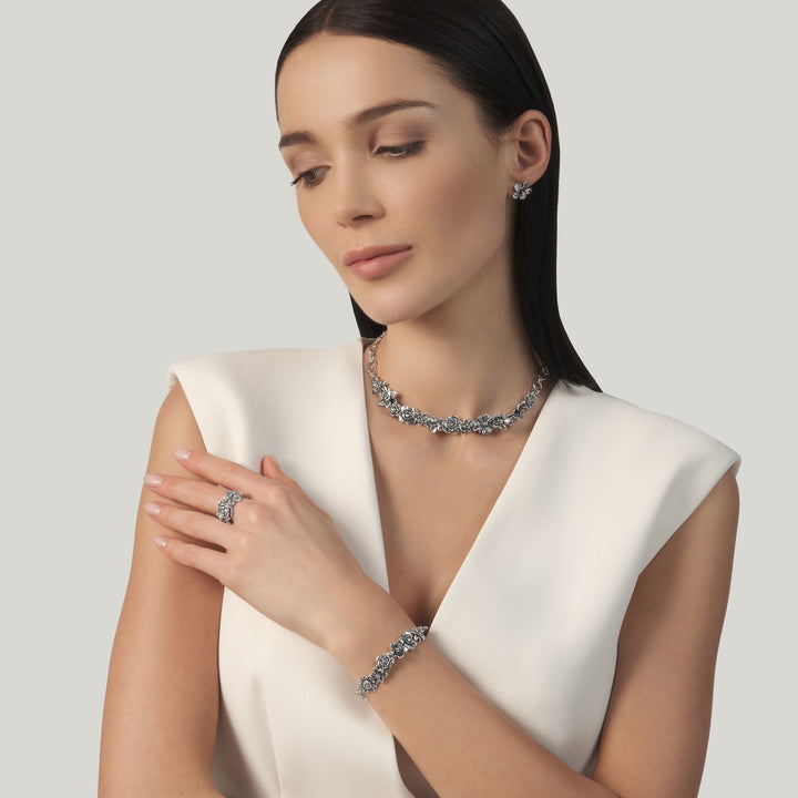 Giovanni Raspini Small Bouquet Bracelet - 925 Silver Bracelet - 12702