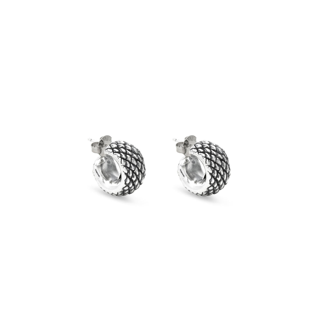 Giovanni Raspini Small Snake Earrings - 925 Silver Earrings - 12703