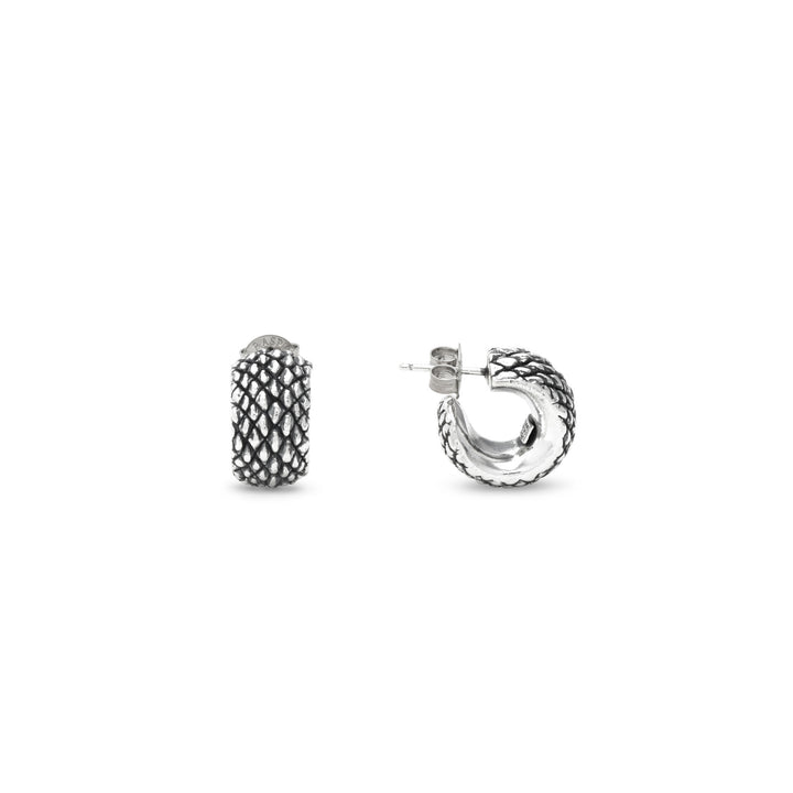 Giovanni Raspini Small Snake Earrings - 925 Silver Earrings - 12703