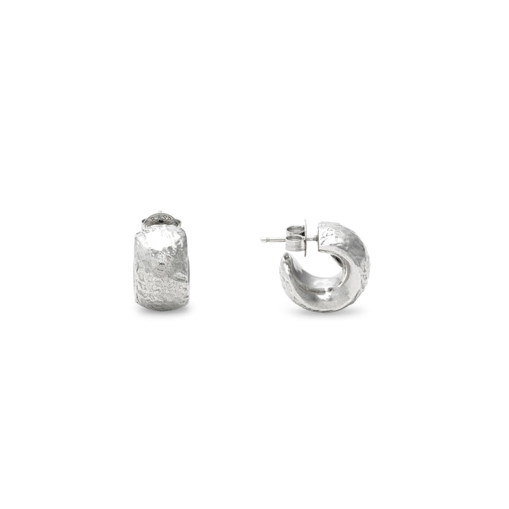 Giovanni Raspini Small Rock Earrings - 925 Silver Earrings - 12706