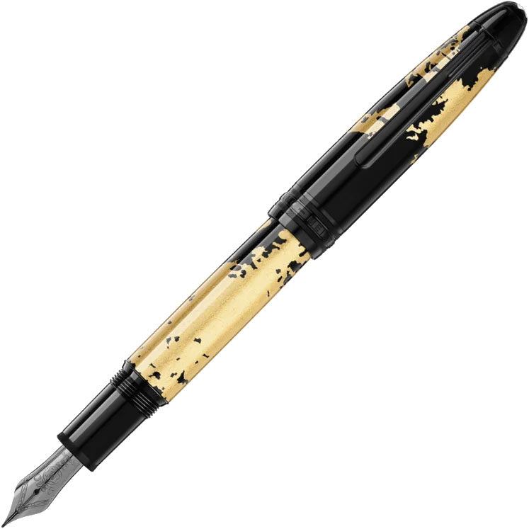 Montblanc Meisterstück 墨水墨水笔 纸牌 书法 金箔尖 M 119688