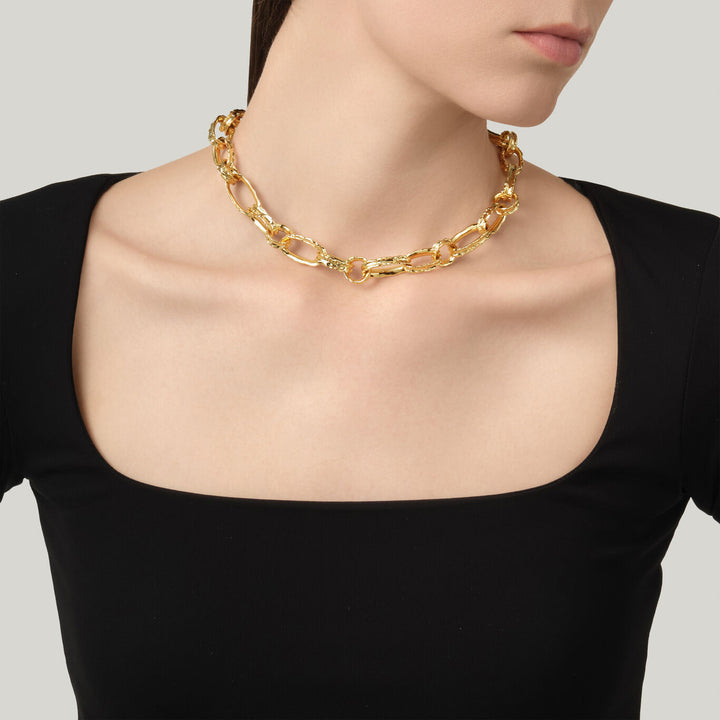Giovanni Raspini collana catena yuma Collana placcato oro 18 kt N0042