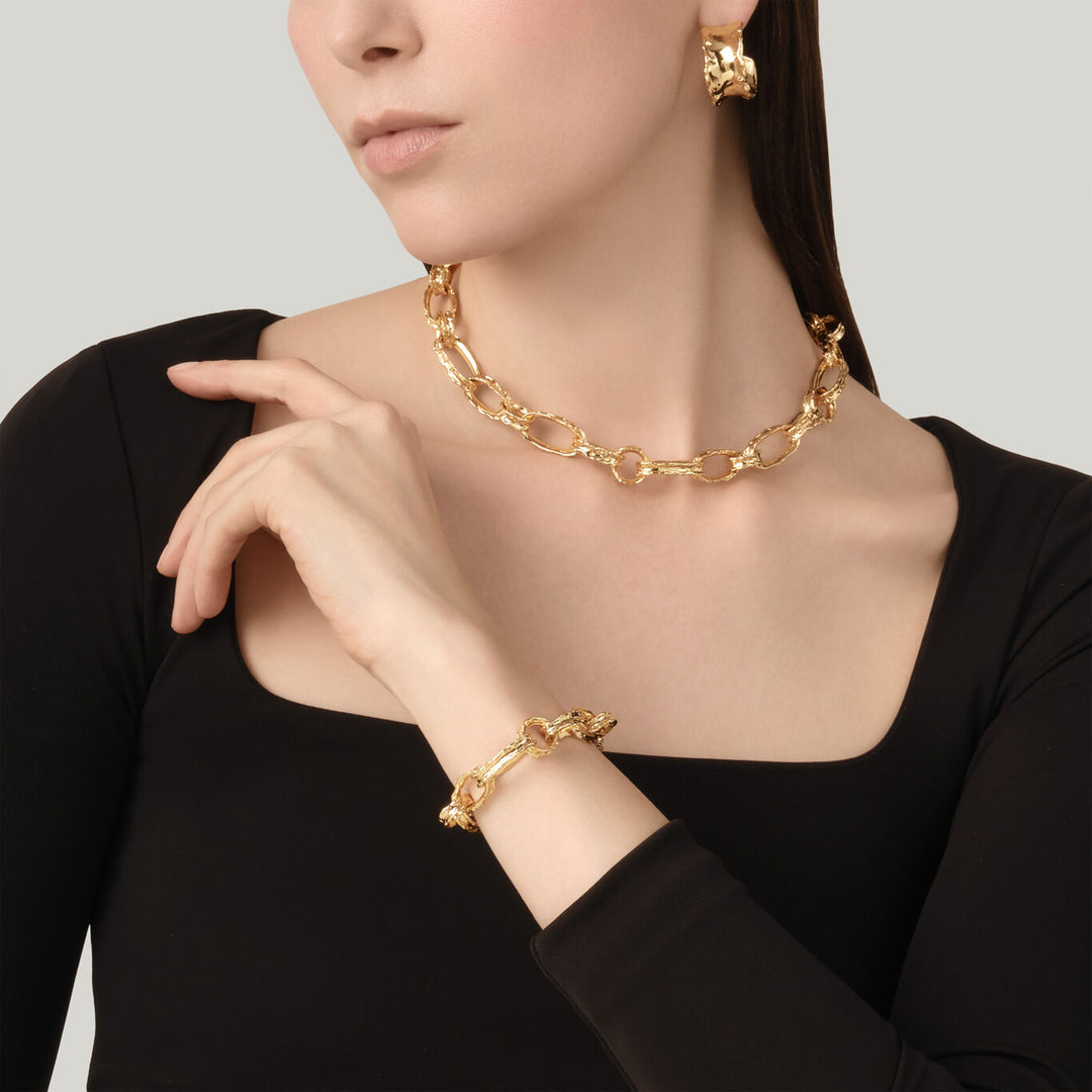 Giovanni Raspini bracciale catena yuma Bracciale placcato oro 18 kt N0043
