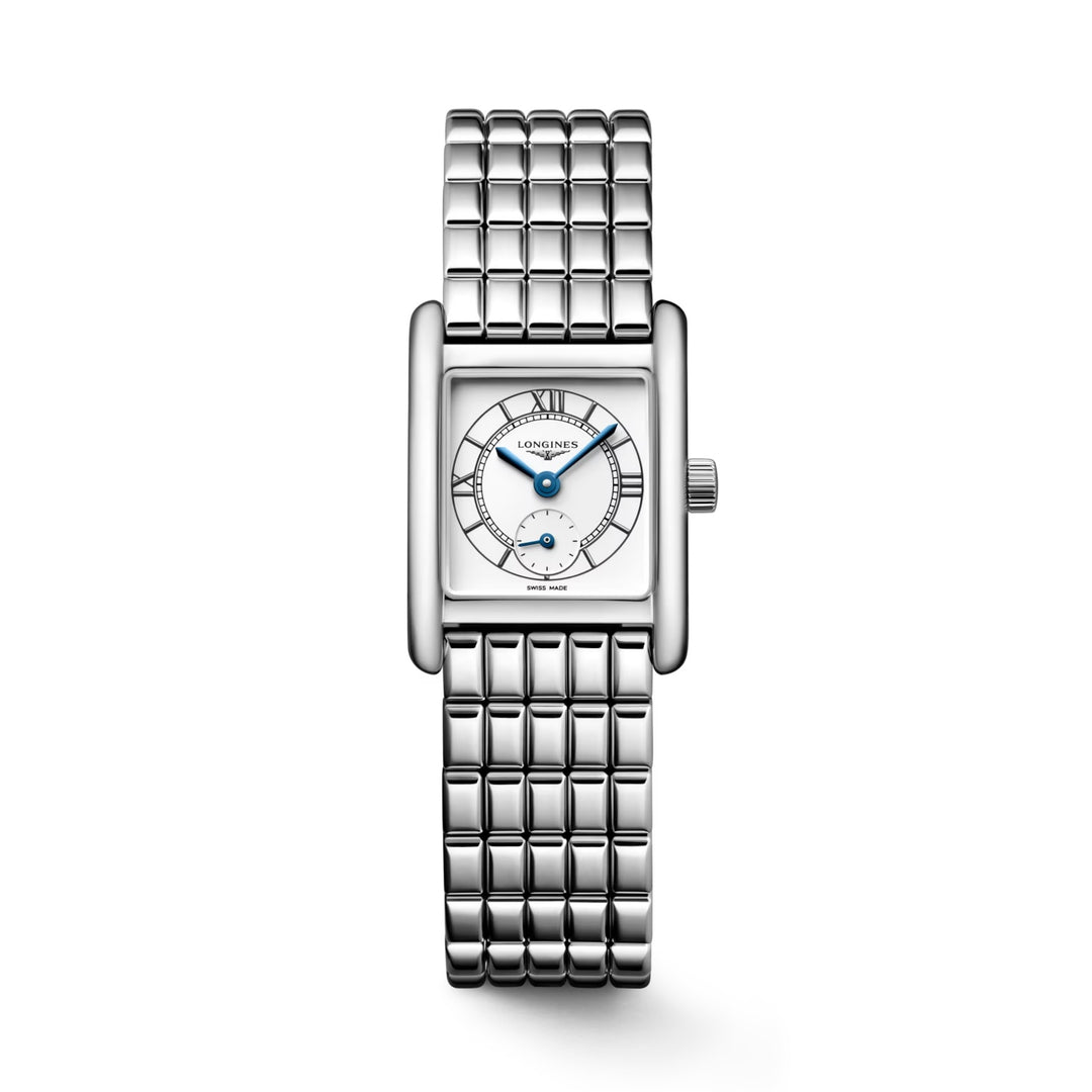 Longines Mini Dolcevita Watch 21,5x29 mm Srebrny kwarc stalowy L5.200.4.75.6