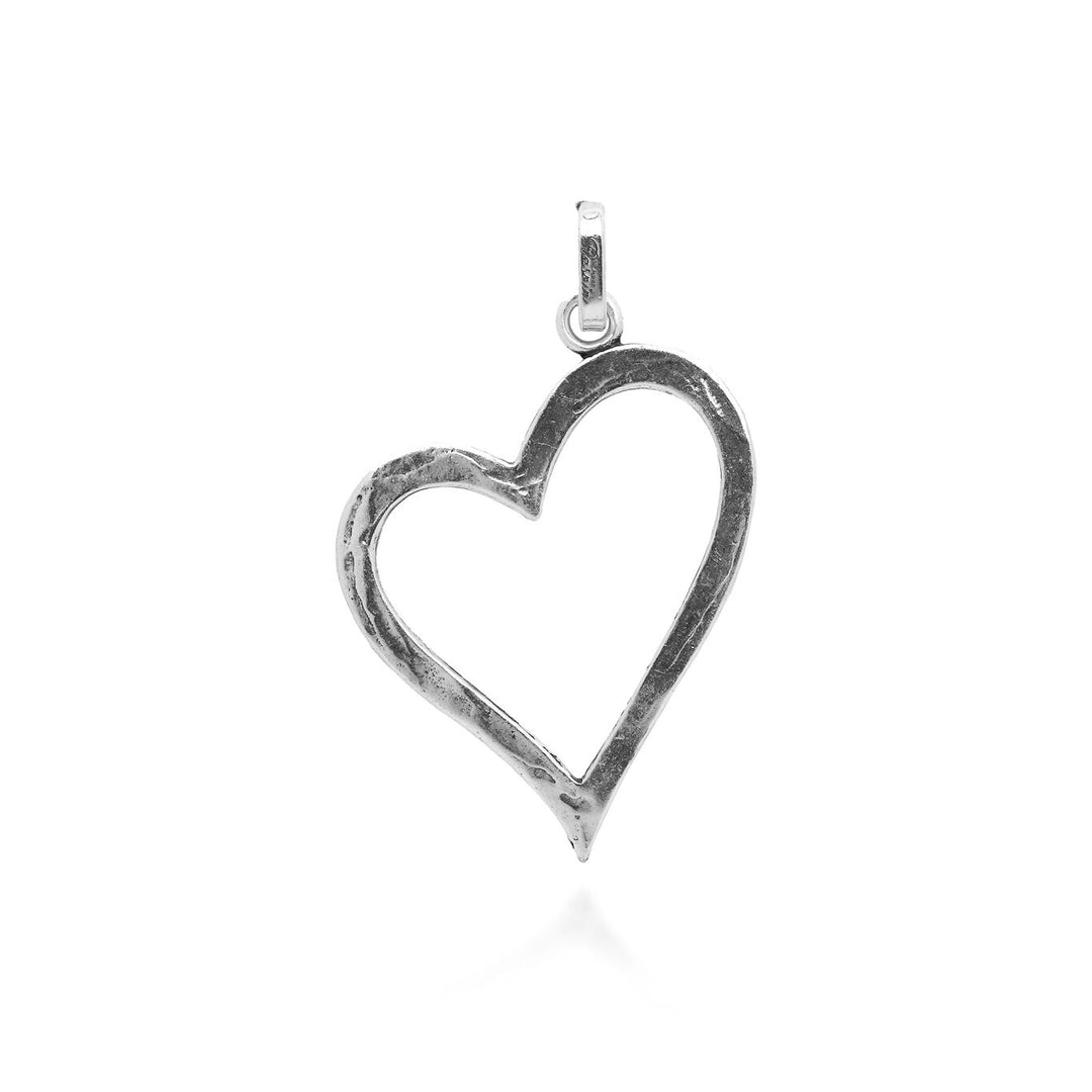 Giovanni Raspini Herz-Charm, superleicht, großer Charm aus 925er Silber 06531