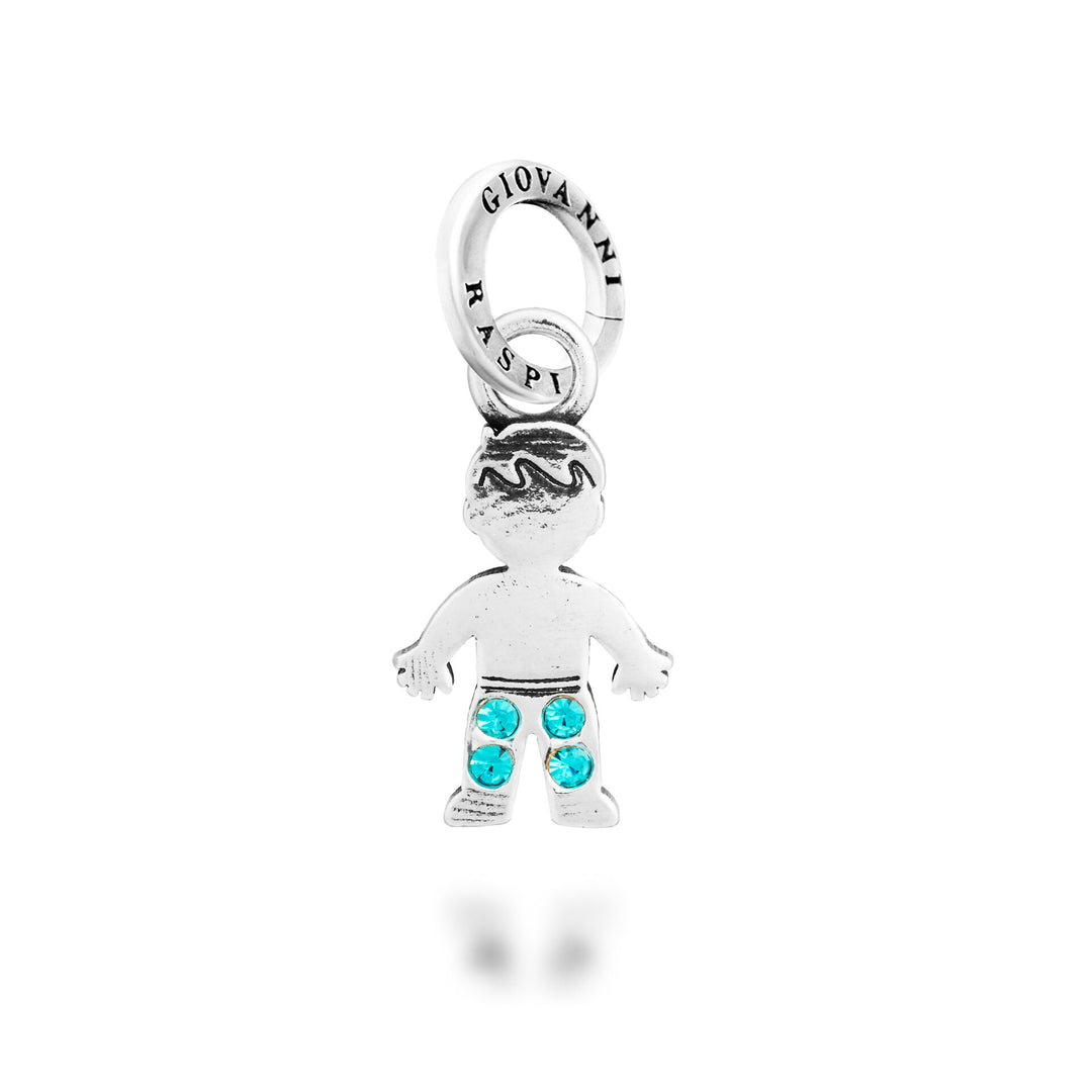 Giovanni Raspini Charm Bimbo Crystal - Charm in Argento e zirconi - 12741