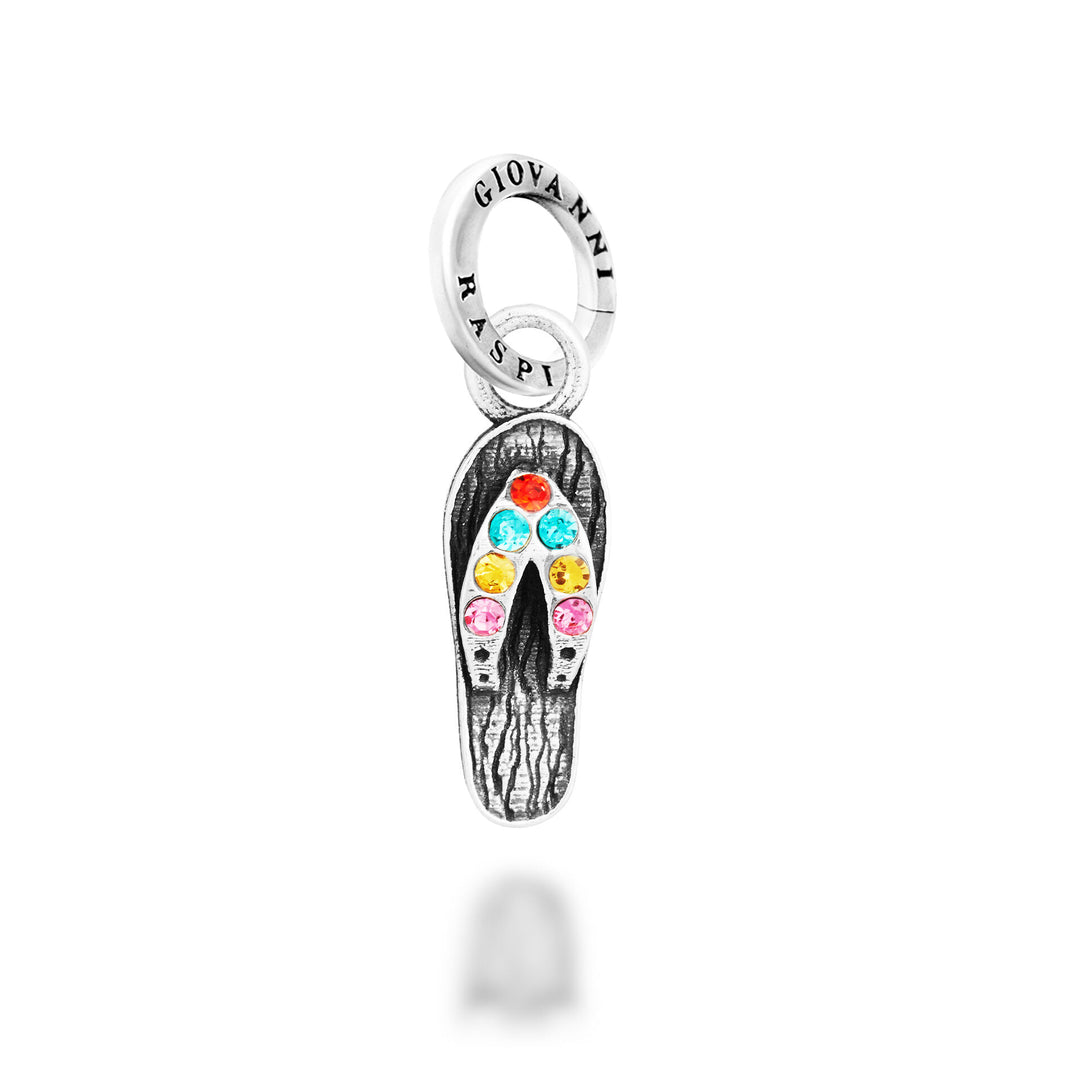 Giovanni Raspini Charm Ciabattina Crystal - Charm in Argento e zirconi - 12748