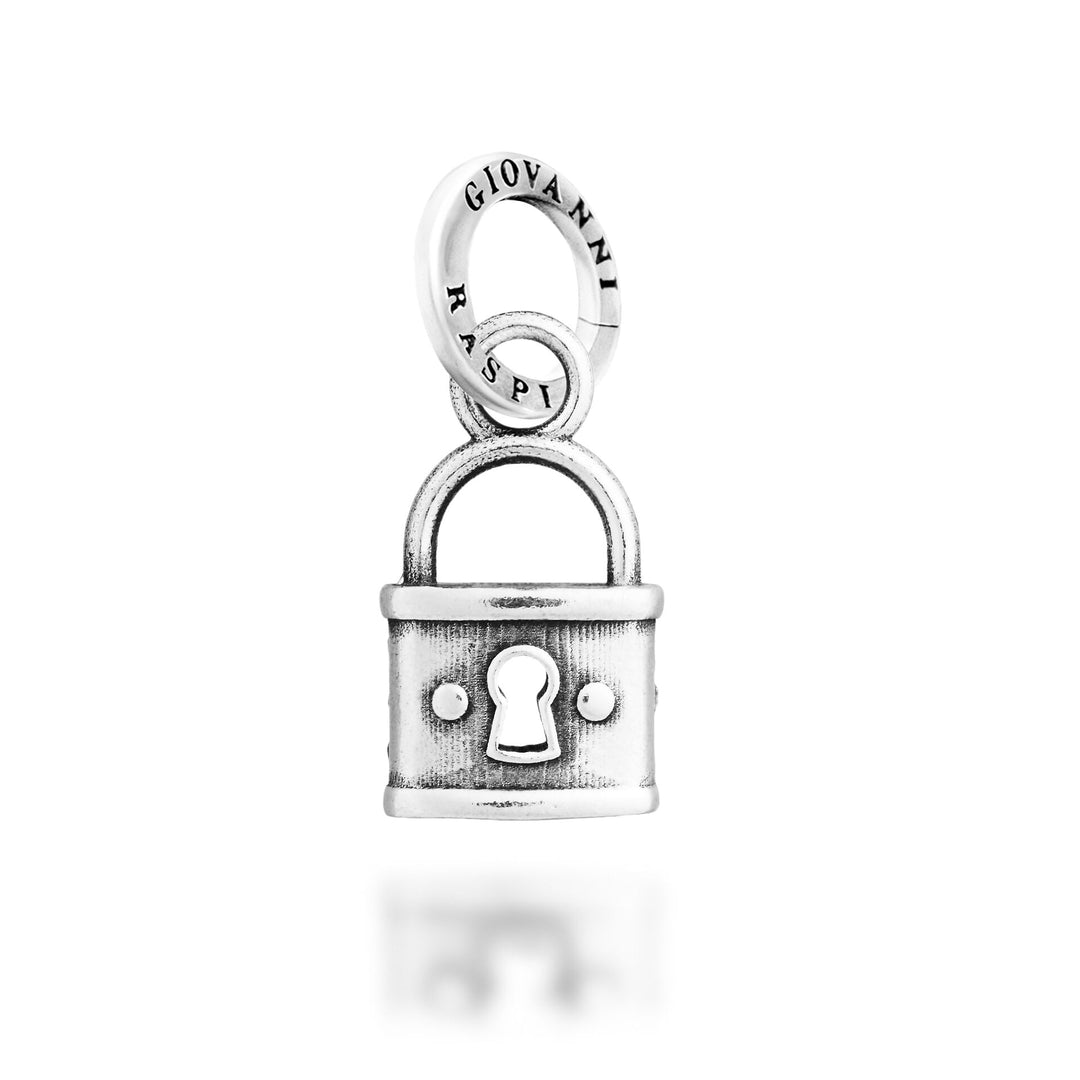 Giovanni Raspini Charm Lucchetto Crystal - Charm in Argento e zirconi - 12751