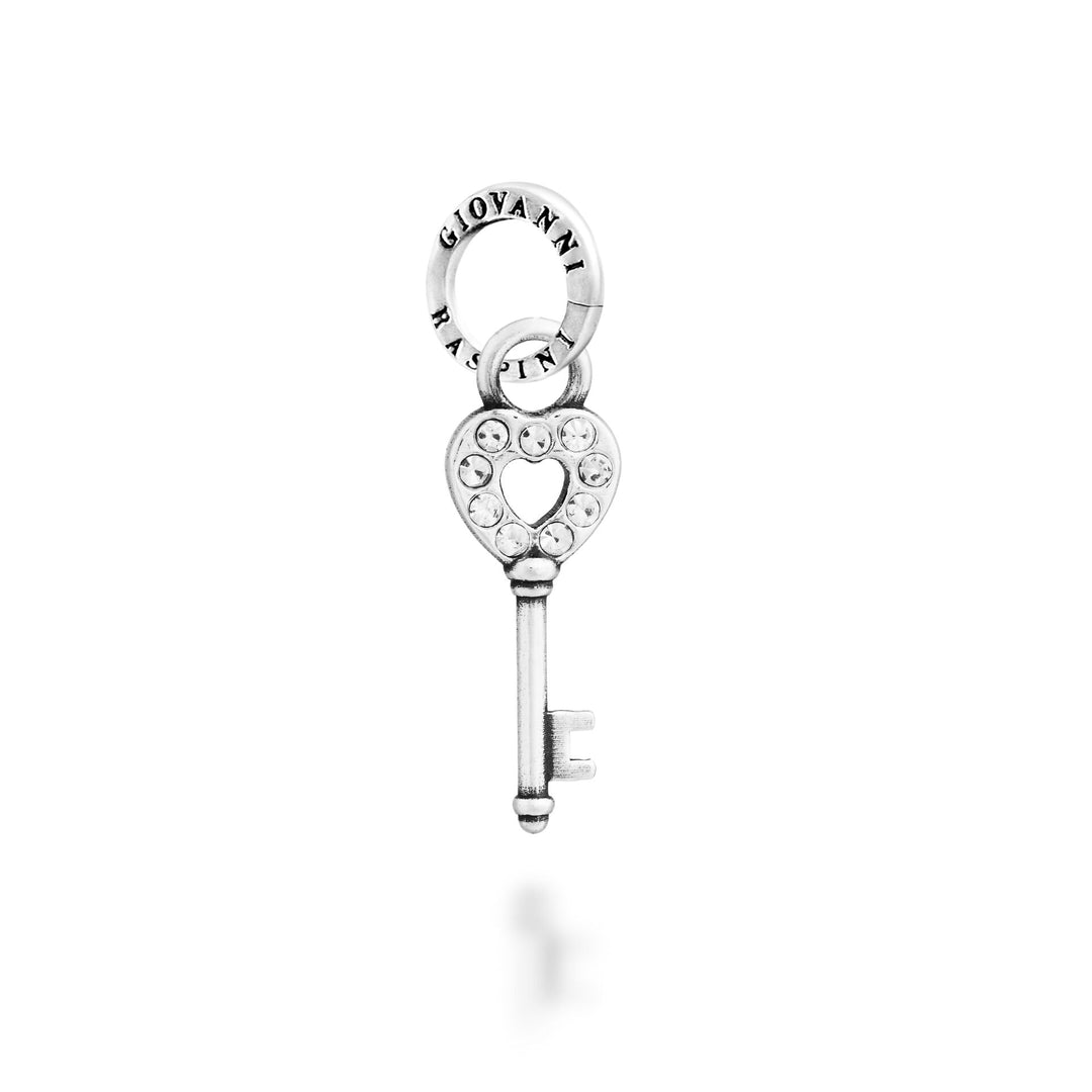 Giovanni Raspini Crystal Key Charm - Charm en argent et zircons - 12752
