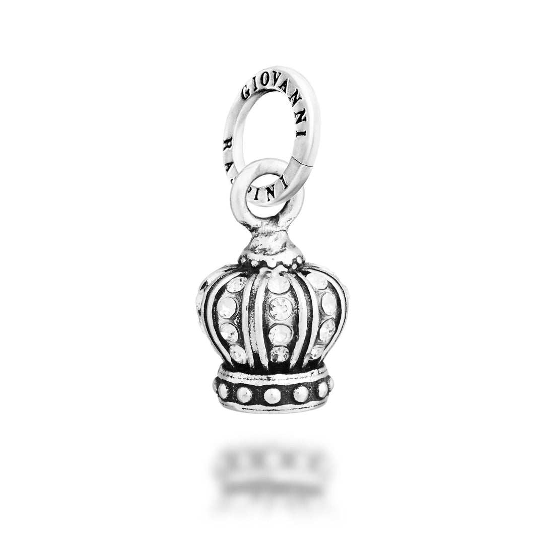 Giovanni Raspini Crystal Crown Charm - Charm argent et zircon - 12758