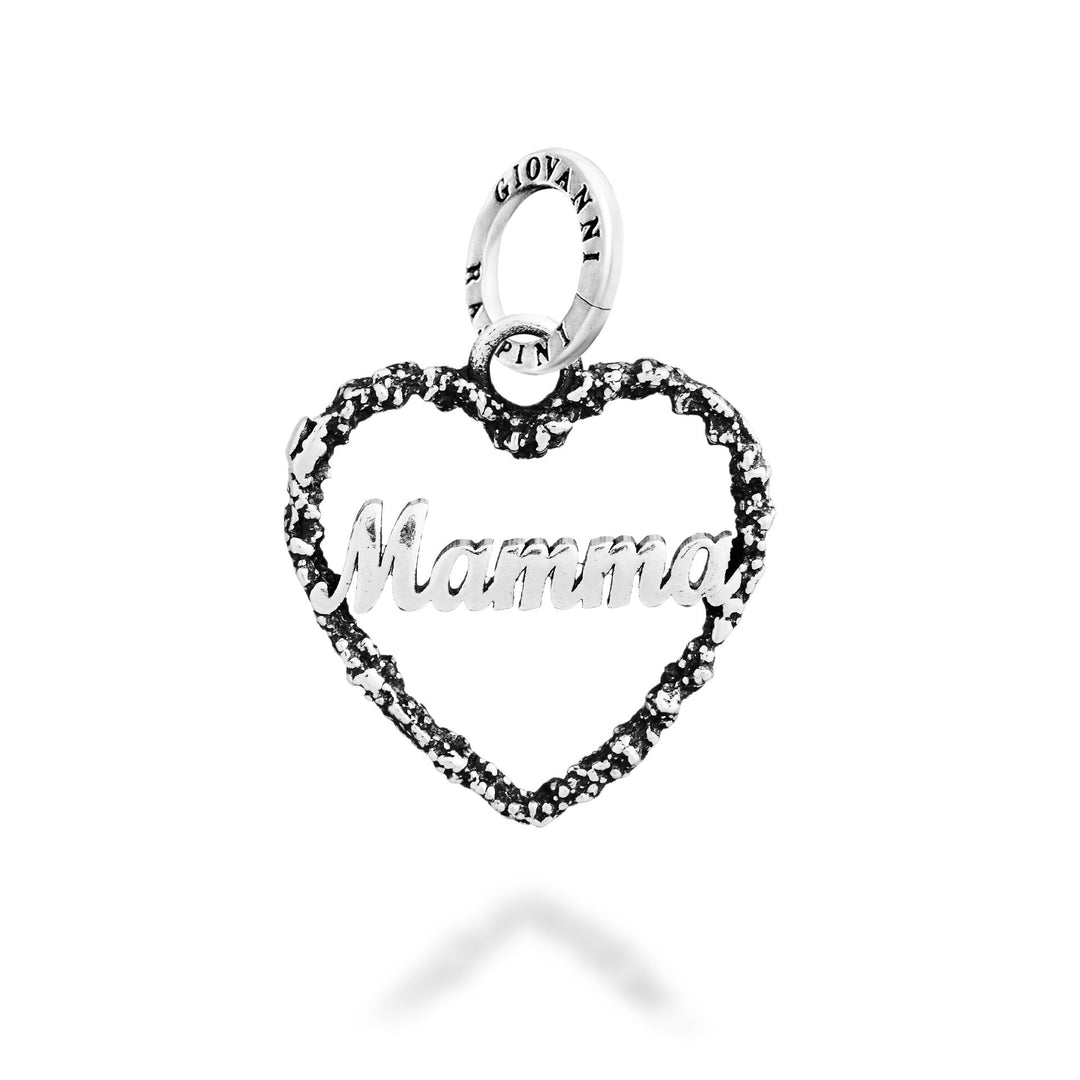 Giovanni Raspini Charm Cuore "Mamma" - Charm in Argento - 12809