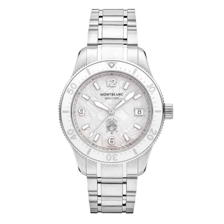 Montblanc Uhr Iced Sea Automatic Date 0 Oxygen 38 mm weißer Automatikstahl 134024