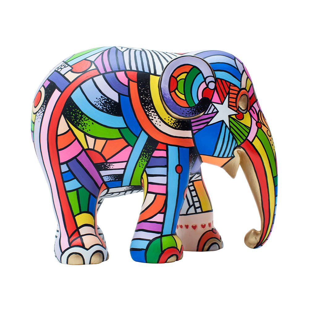 Elephant Parade elefante Peace, Love and Music 15cm Limited Edition 3000 pezzi