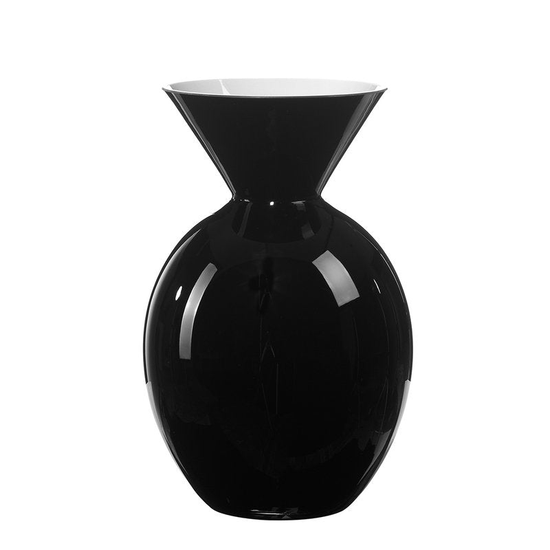 Alleenlux vase pallottino h 20 cm OL02356 zwart opaal