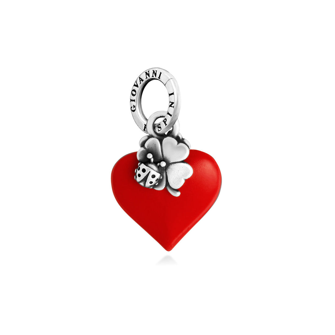 Giovanni Raspini Charme Coeur Rouge Chanceux 12466