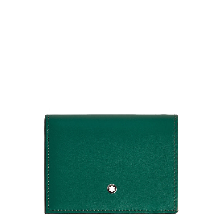 Portefeuille continental Montblanc nano vert malachite 220227