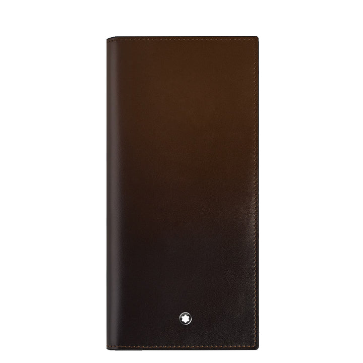 Portefeuille Montblanc 14 compartiments Meisterstück, poche avec zip dégradé marron 220318