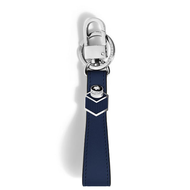 Montblanc portachiavi Inkwell pelle Meisterstück blu inchiostro 221312