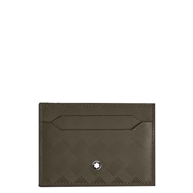 Porte-cartes Montblanc 5 poches en cuir kaki Extrême 221422