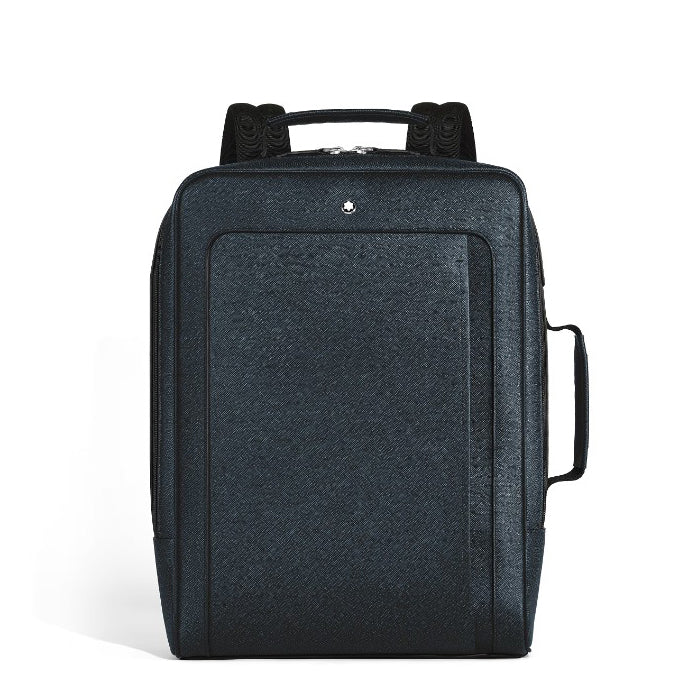 Montblanc sac à dos rectangulaire Companion tweed bleu 222875