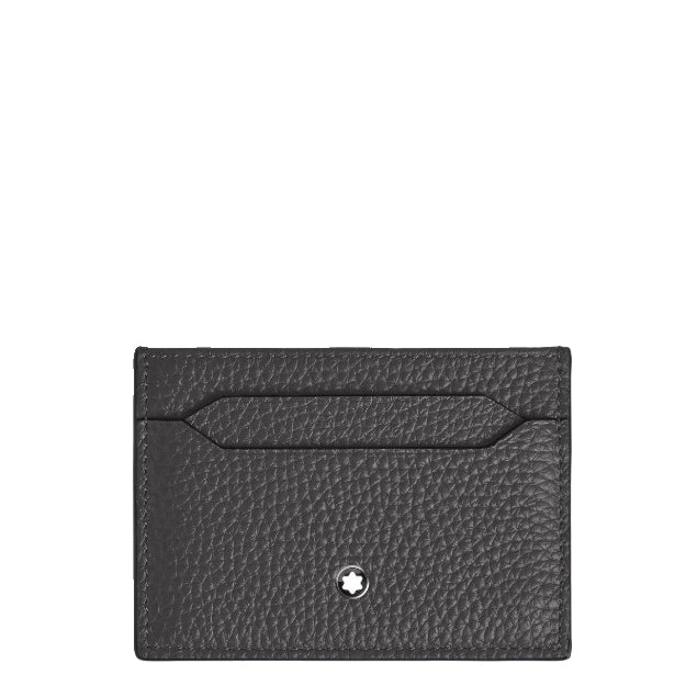 Montblanc 5-Pocket-Kartenetui aus genarbtem Leder, geschmiedetes Eisen 223031