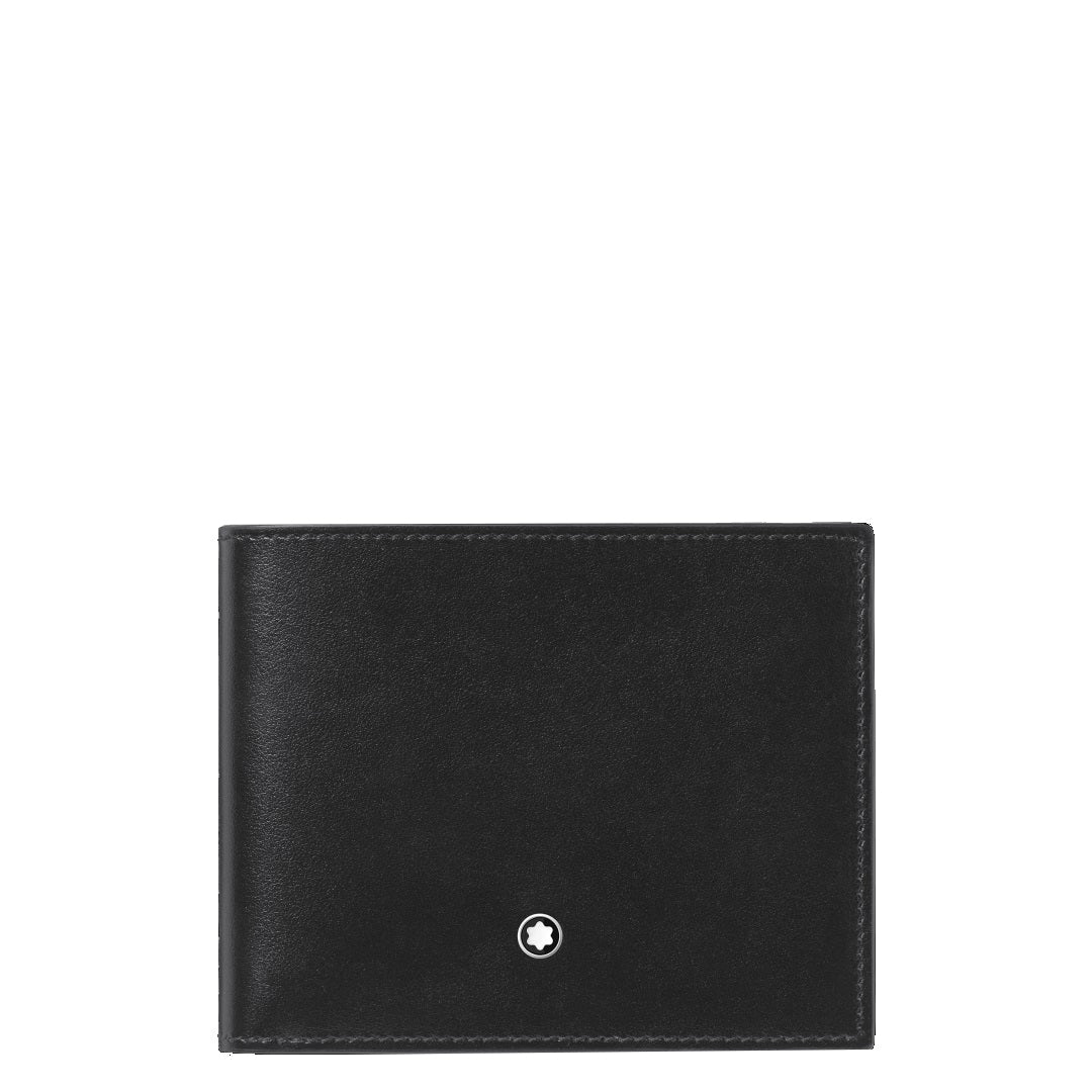 Montblanc portefeuille Meisterst ⁇ ck 6 compartiments noir 198308