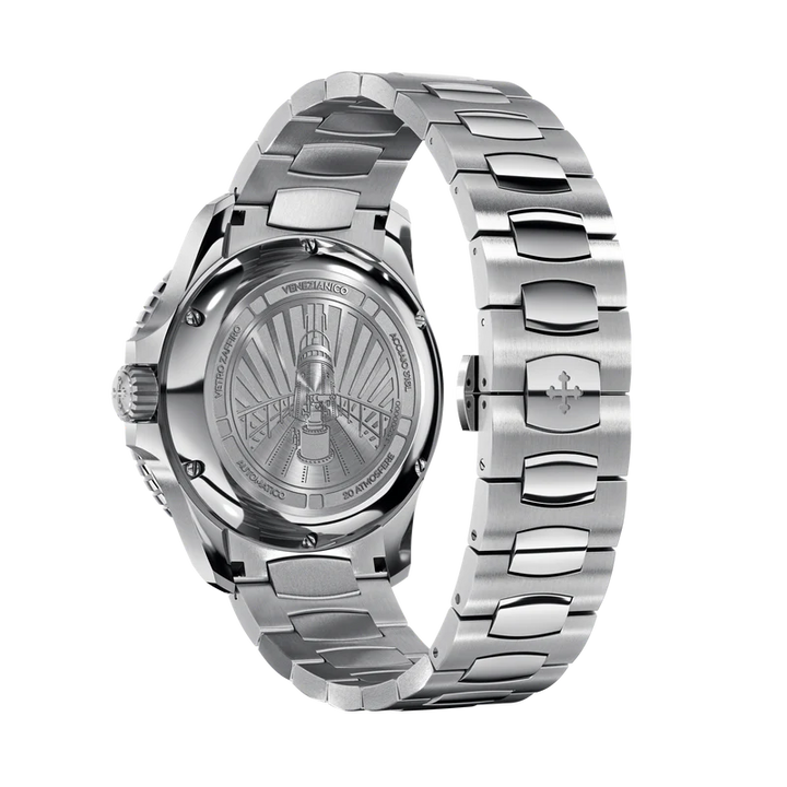 Montre Venezianico Nereide 42 mm en acier automatique bleu 3321502C