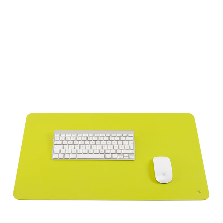 DUDU Office Desk Pad in Two-Tone Leather CM 61x40, Double-Side Rollable, Soft Non-Slip Without Seams
