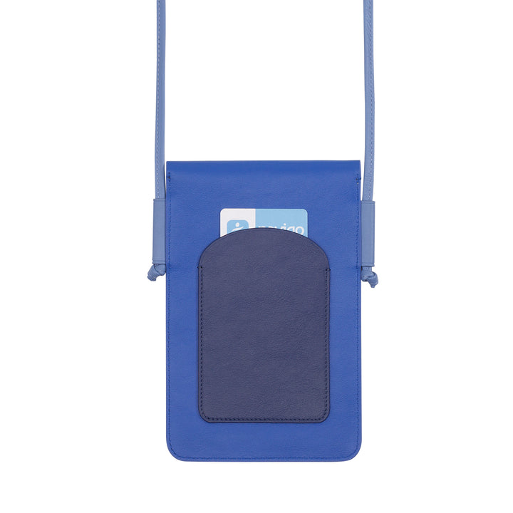 DUDU Custodia Porta Cellulare da Collo in Pelle, Astuccio Porta Smartphone fino a 6,7 Pollici con Bottone, Laccio Tracolla Regolabile, Design Sottile