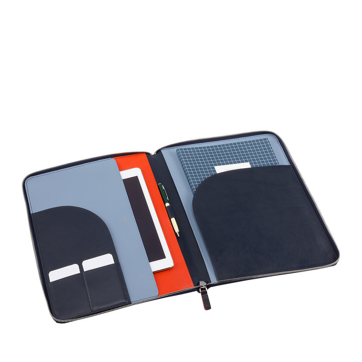 DUDU A4 cuir Document dossier bureau presse-papiers multicolore iPad tablette dossier avec fermeture éclair