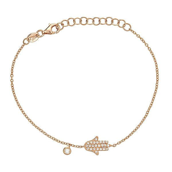 Zydo Handarmband mit kleinen Diamanten Roségold 54367