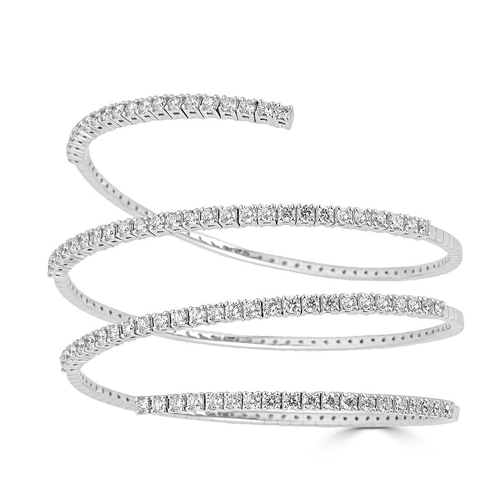 Zydo wrap bracelet with white gold diamonds 55142