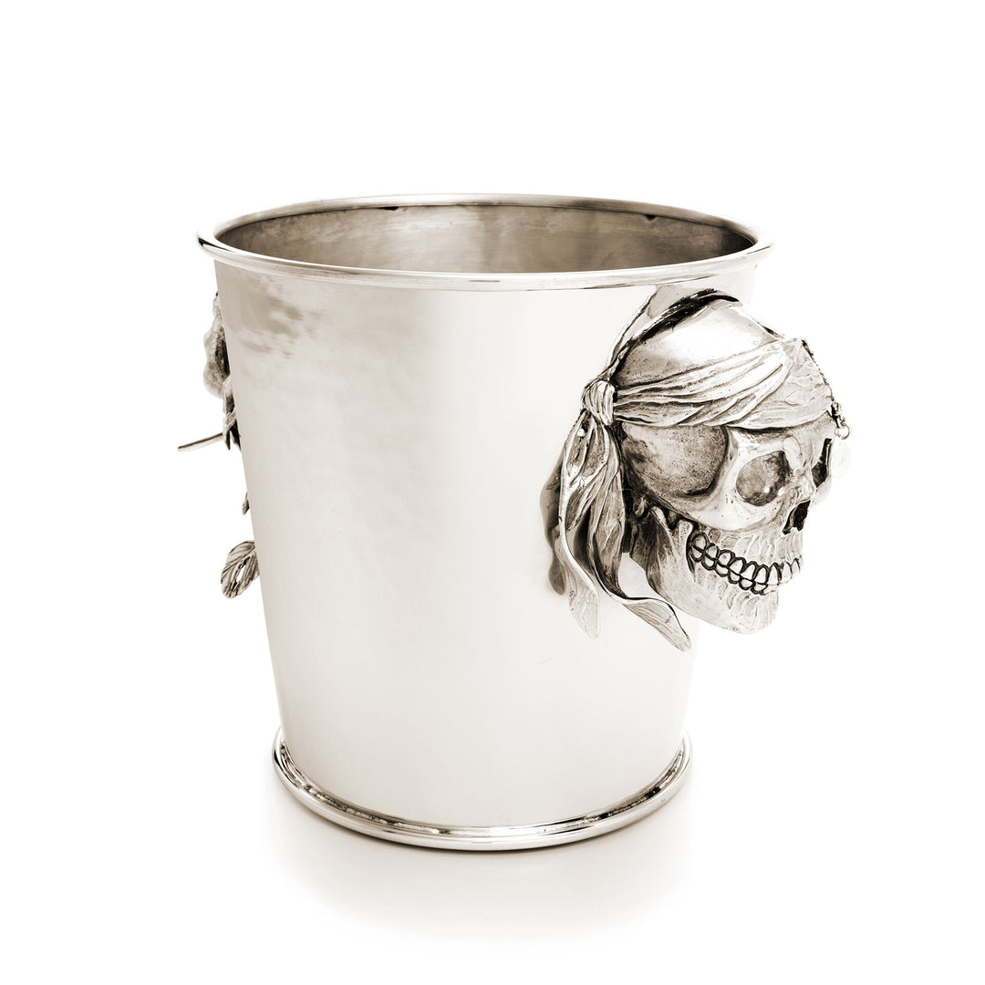 Giovanni Raspini Champagne Jack Bucket - Seau à champagne en bronze blanc - B0156