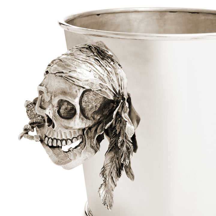 Giovanni Raspini Champagne Jack Bucket - Seau à champagne en bronze blanc - B0156