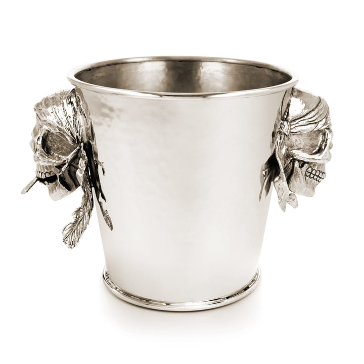Giovanni Raspini Champagne Jack Bucket - Seau à champagne en bronze blanc - B0156