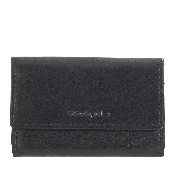 Nuvola Pelle Portafoglio Piccolo da Uomo in Pelle di Bufalo Trifold con Portamonete, Portabanconote e Portamonete