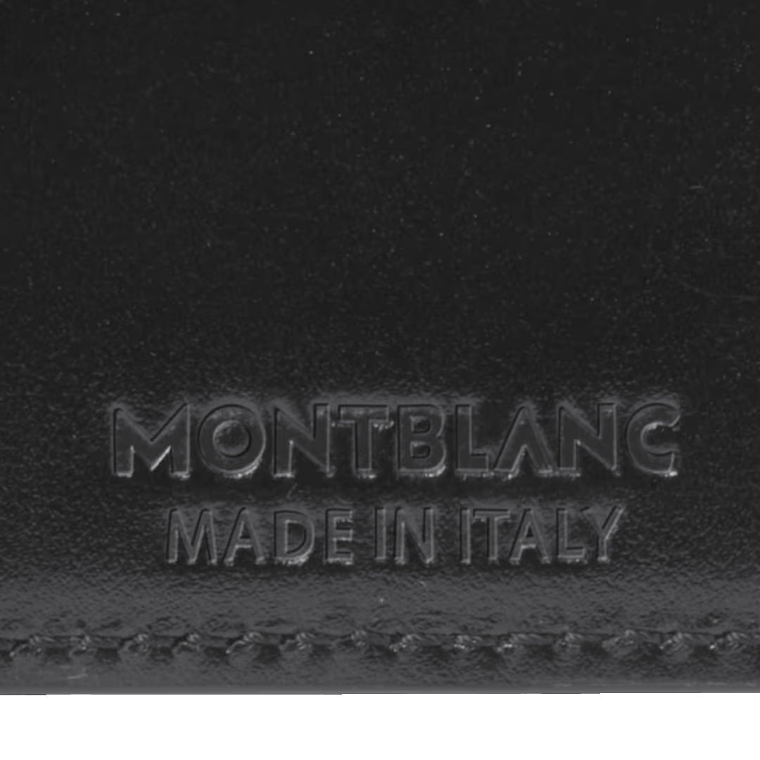 Кошелек Montblanc Meisterstuck 6 отсеков с 2 открытыми карманами черного цвета 198314